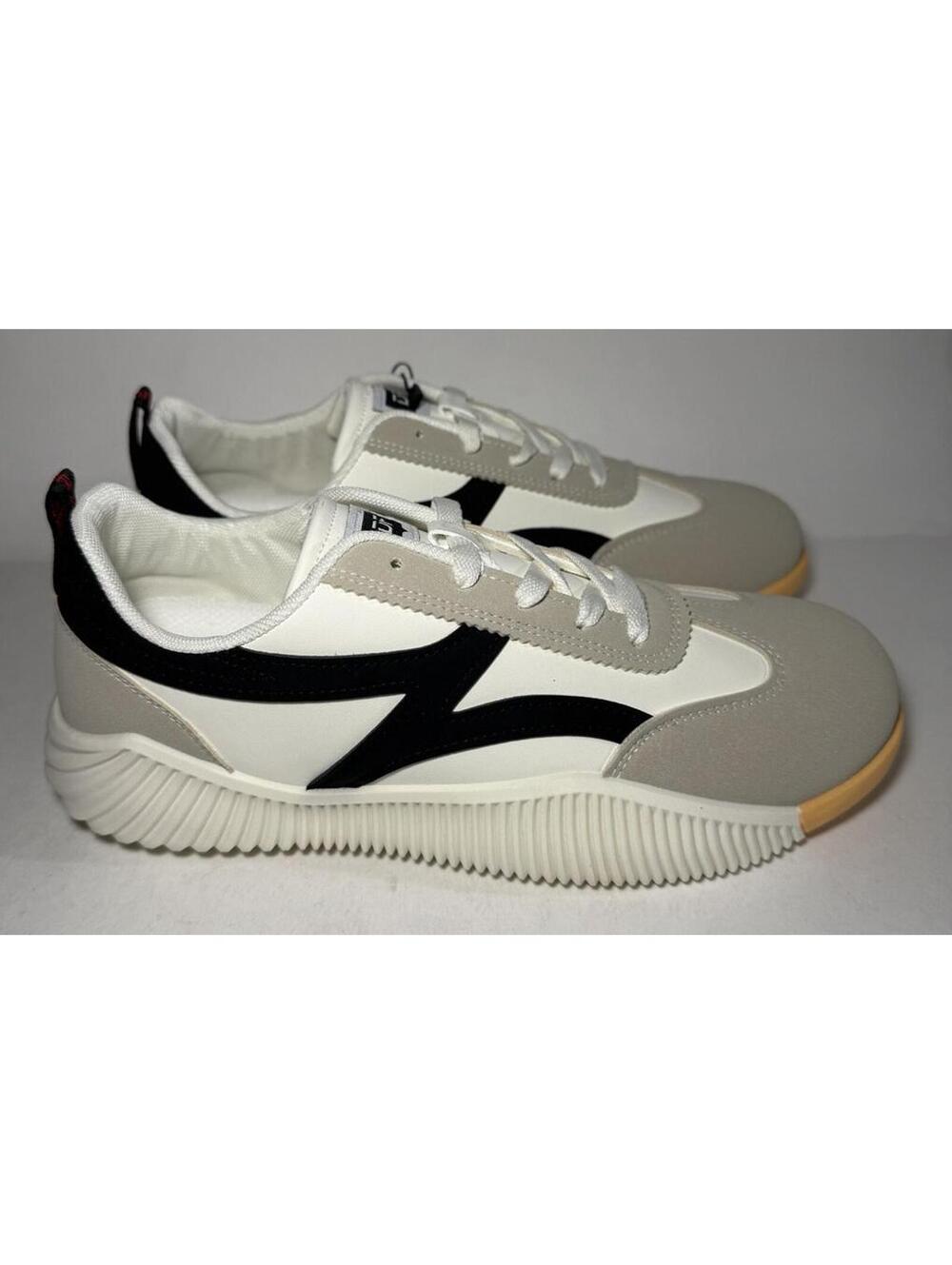 DE FLORANCE DF Cloudea 2.0 Low Top Sneaker Shoe Beige/Black